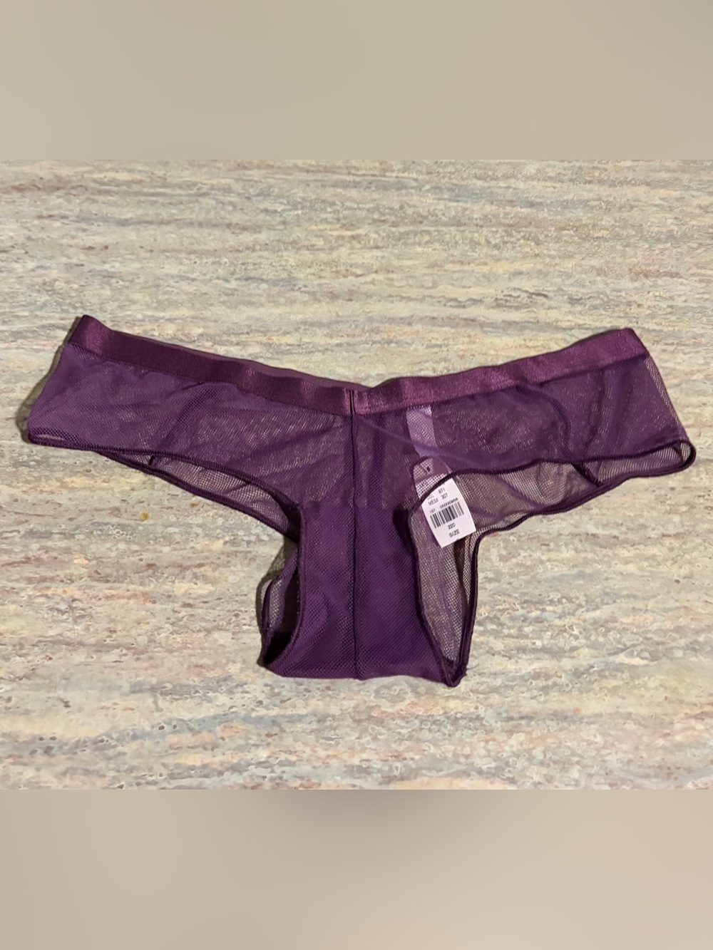 NWT Victoria’s Secret Sheer Plum Briefs